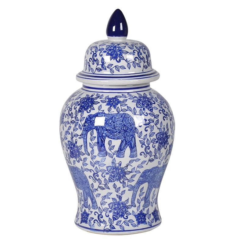 Pot à lait en céramique bleu Florica en céramique - Chineurs du